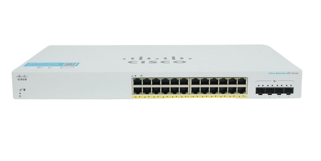 CBS220-24P-4G Cisco 24-Port PoE Smart Switch with 4x1G SFP