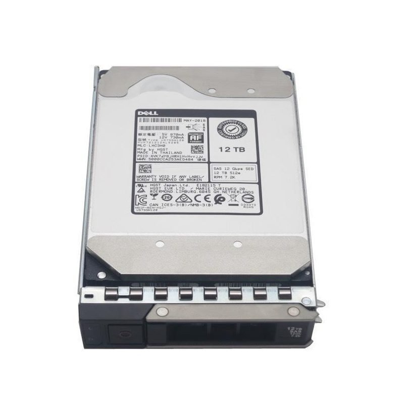 400-AUTD Dell 12TB 7.2K RPM SAS Hard Drive with Tray