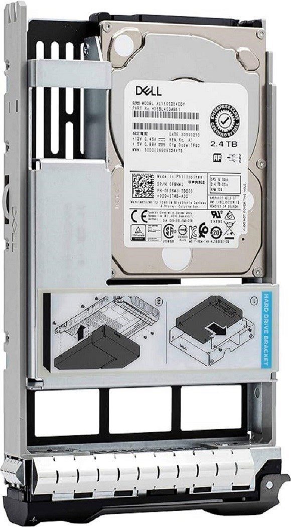 400-BKPR Dell 2.4TB 10K RPM SAS Hot-Plug Drive with Hybrid Carrier