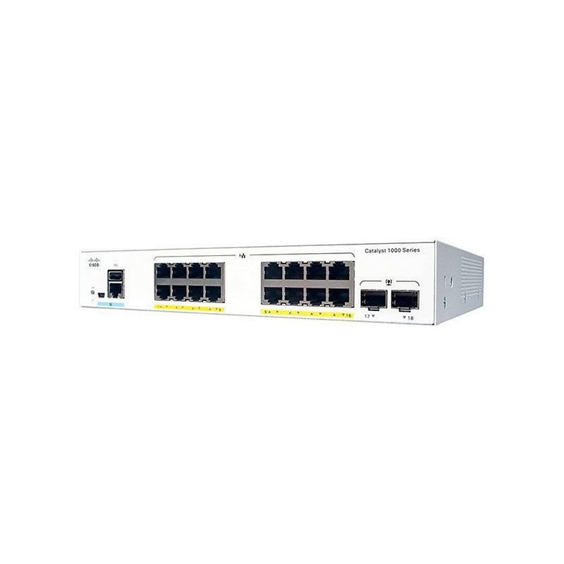 C1000-16P-E-2G-L Cisco 16-Port PoE+ Switch with 2 SFP Uplinks