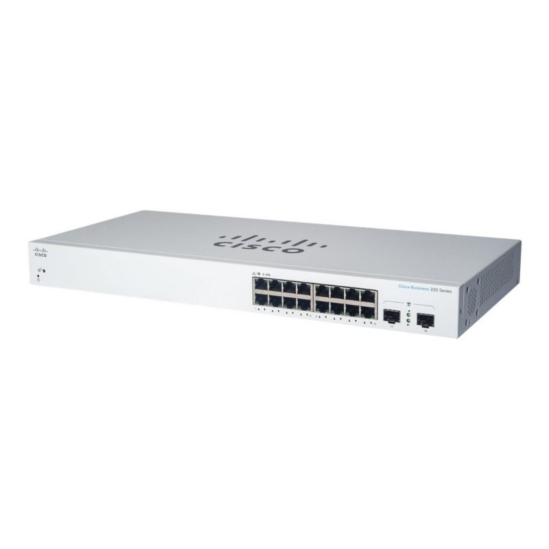 CBS220-16P-2G-NA Cisco Business 220 Series - Smart Rack-Mountable Switch with 18 Ports