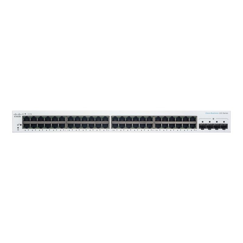 CBS220-48T-4G-NA Cisco Business 220 Series 52-Port Smart Rack-Mountable Switch