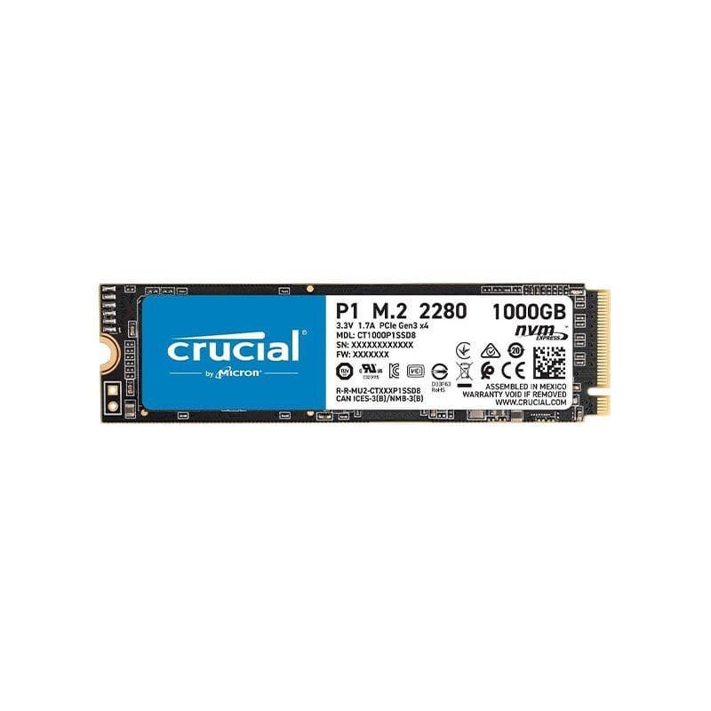CT1000P1SSD8 Crucial P1 1TB NVMe PCIe M.2 SSD - High-Speed Performance