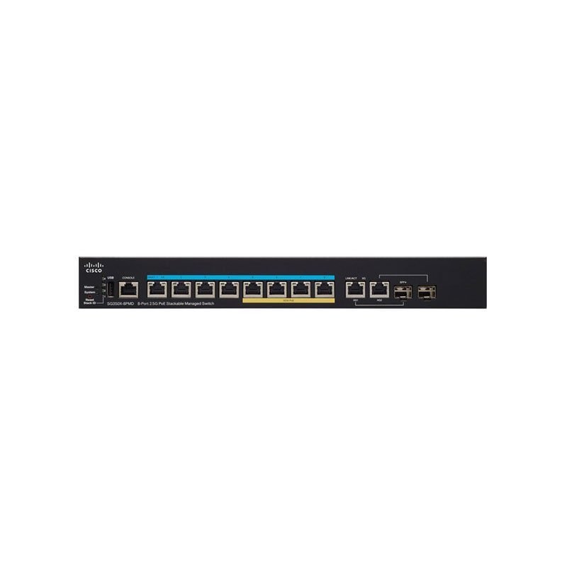 SG350X-8PMD-K9 Cisco Stackable Managed Switch with 8 Ports