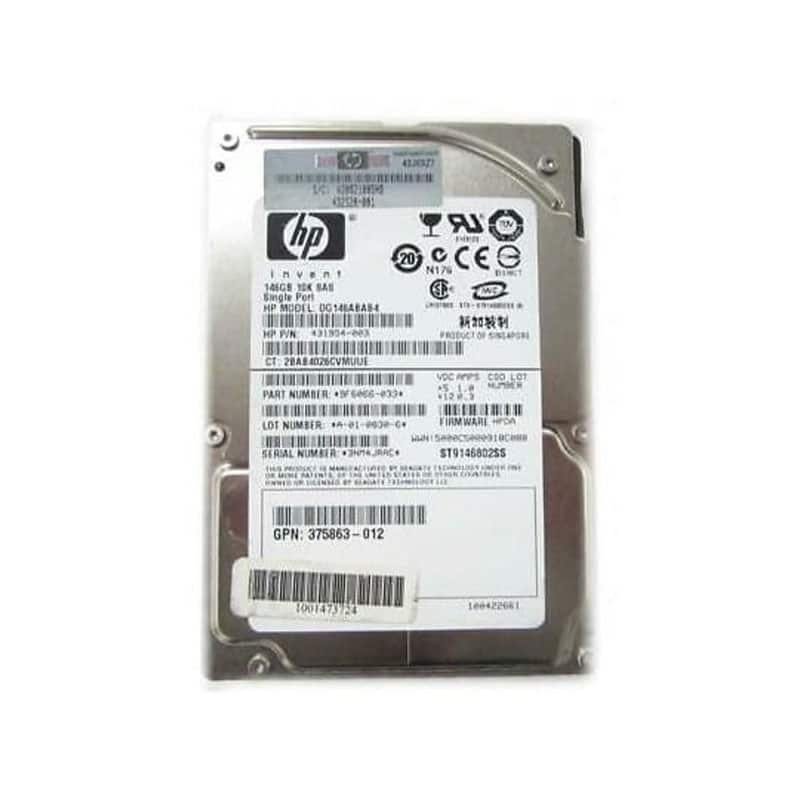 DG146ABAB4 HP 146GB 2.5" SAS 10K Hot-Swap HDD