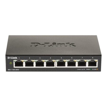 DGS-1100-08V2 D-Link Smart Switch - 8 Port Model
