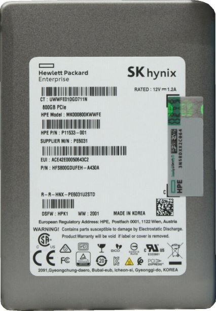 HFS800GDUFEH-A430A Hynix SK 800GB U.2 PCIe NVMe SSD