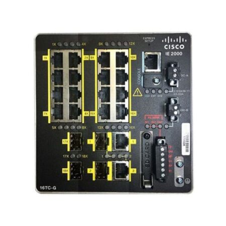 IE-2000-16TC-G-E Cisco Industrial Ethernet 2000 Series 16-Port Switch with SFP
