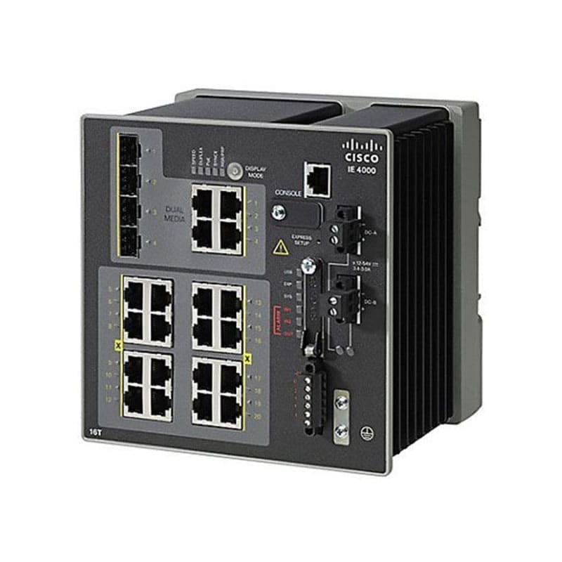 IE-4000-16GT4G-E Cisco Industrial Ethernet 4000 Switch with 4 SFP Ports