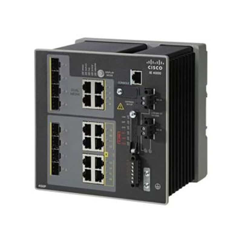 IE-4000-4GS8GP4G-E Cisco Industrial Ethernet Switch with 4 SFP Ports and 8 Gigabit PoE Ports