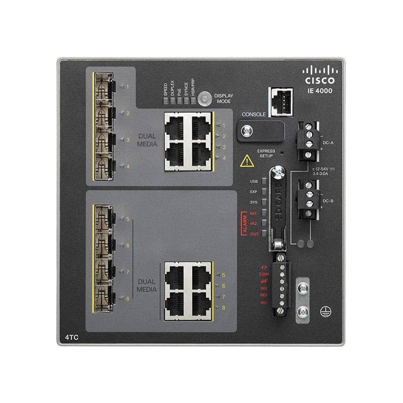 IE-4000-4TC4G-E Cisco Industrial Ethernet 4000 Series 4 Gigabit SFP Switch