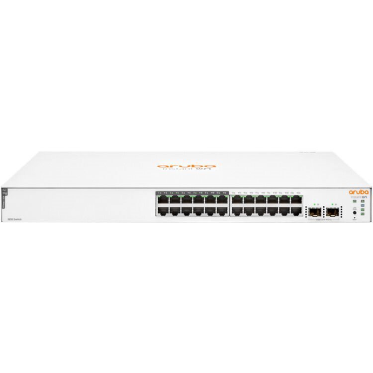 JL813-61101 HPE Aruba Instant On 1830 24G PoE Switch with 12 Ports and 2 SFP
