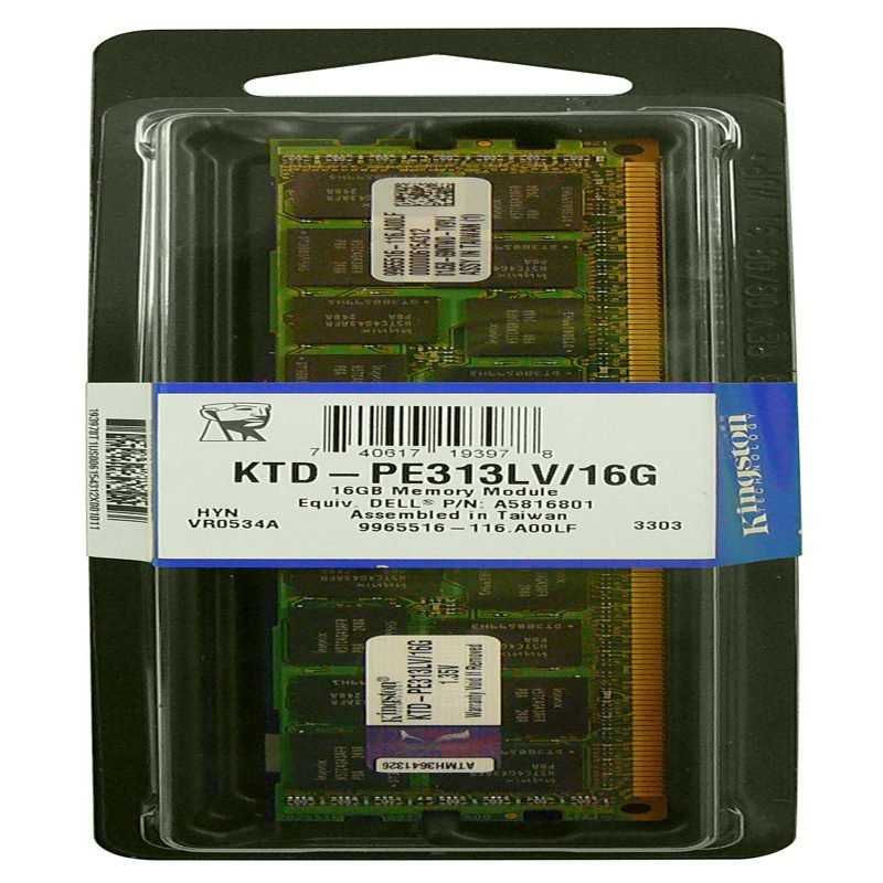 KTD-PE313LV/16G Kingston 16GB PC3-10600 DDR3-1333MHz
