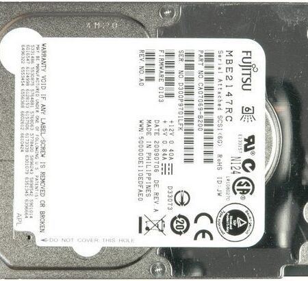 MBE2147RC Toshiba 147GB 15000 RPM 3.5" SAS HDD - Dell OEM