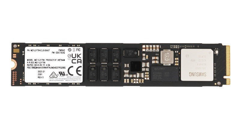 MZ1L21T9HCLS Samsung PM9A3 1.92TB M.2 PCI-E Gen4 SSD