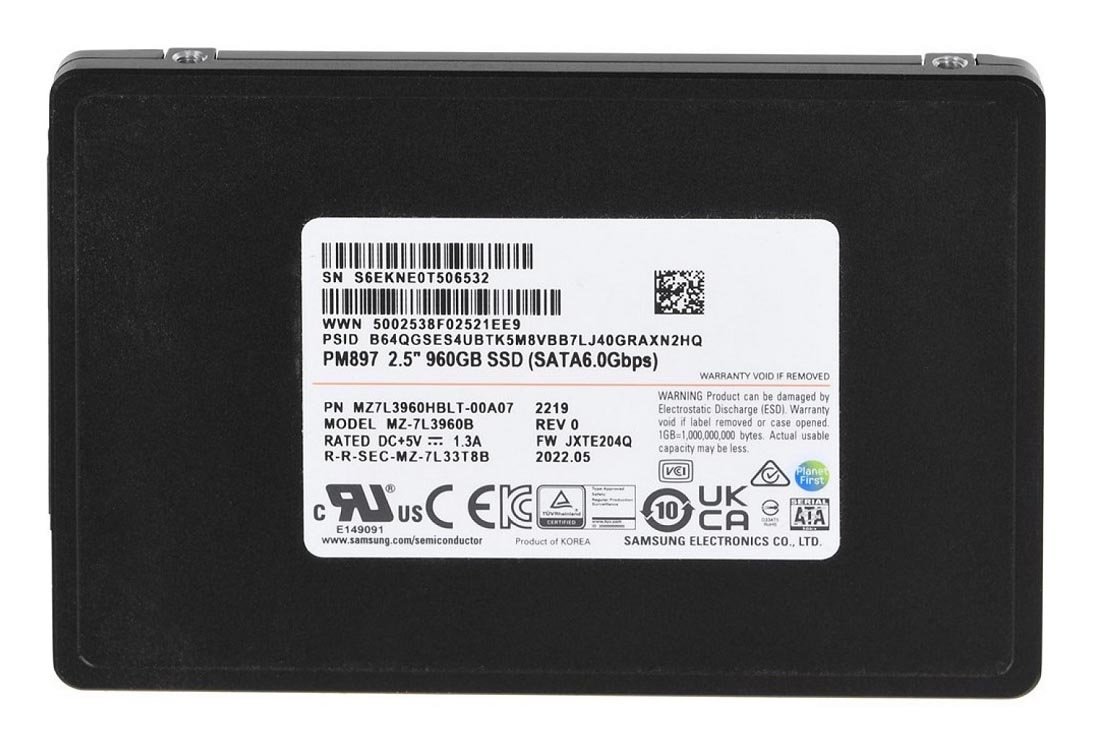 MZ7L3960HBLT Samsung PM897 960 GB SSD - SATA 6Gb/s