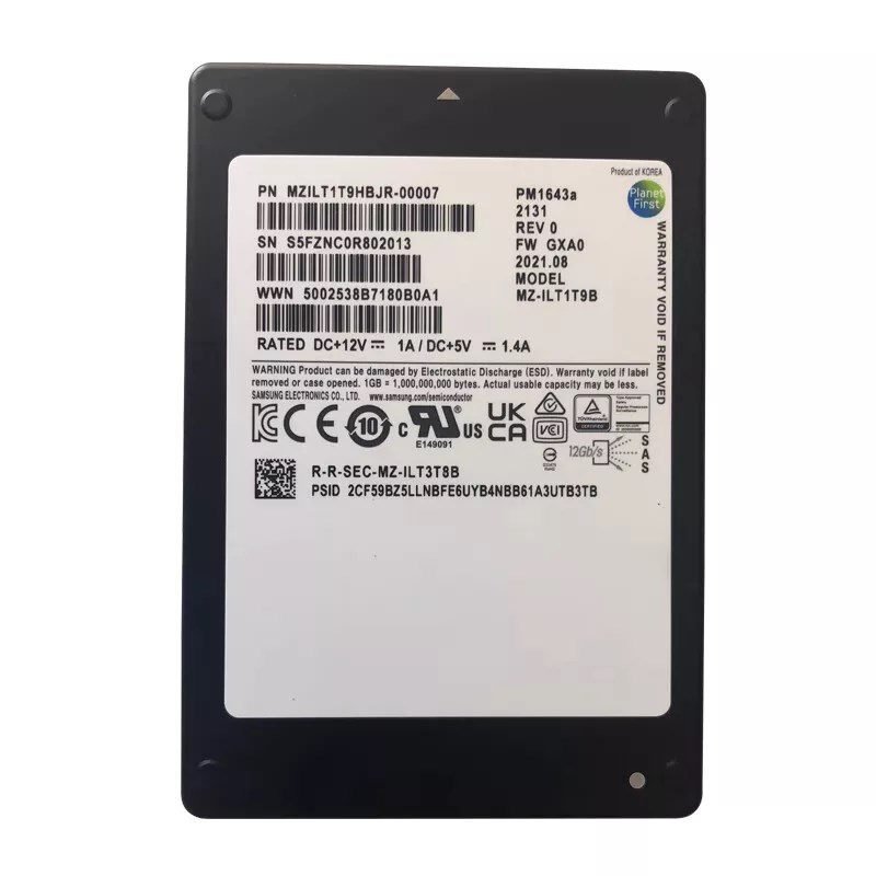 MZILT1T9HBJR Samsung PM1643a SSD 1.92TB SAS 12Gb/s
