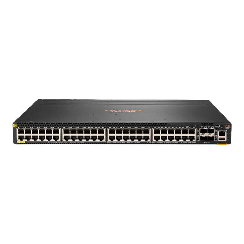 S0G06A HPE Aruba Networking 6300M 48-Port Class4 PoE Switch with 10M/100M/1G and 4p SFP56 50G - 10 km Stacking Distance