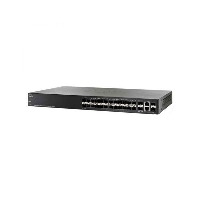 SG350-28SFP Cisco 350 Series Managed Switch with 24 SFP and 2 Gigabit Ports