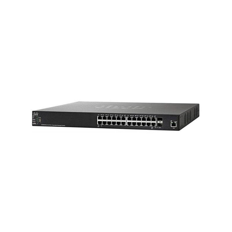 SG350X-24-K9-NA Cisco SG350X-24 Managed Switch with 24 Ethernet Ports & 2 Combo SFP+
