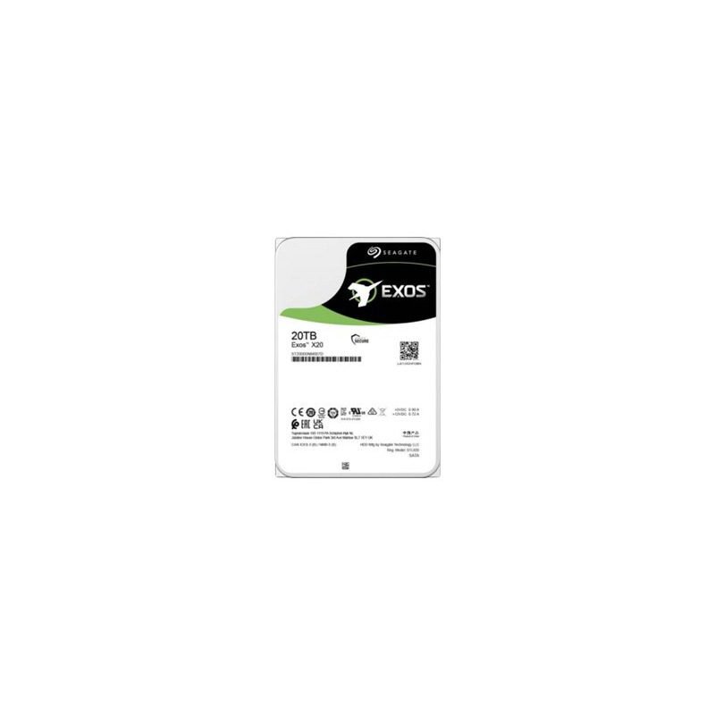 ST20000NM007D Seagate Exos X20 20TB 3.5" Hard Drive - SATA 6Gb/s, 7.2K RPM