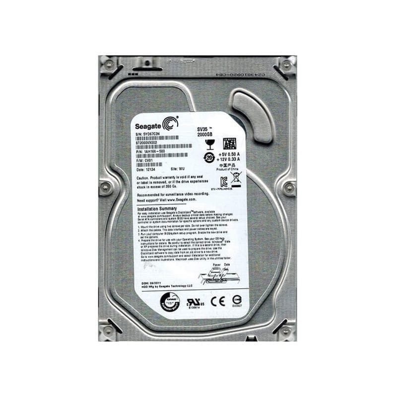 ST2000VX002 Seagate 2TB SATA Hard Drive with 64MB Cache