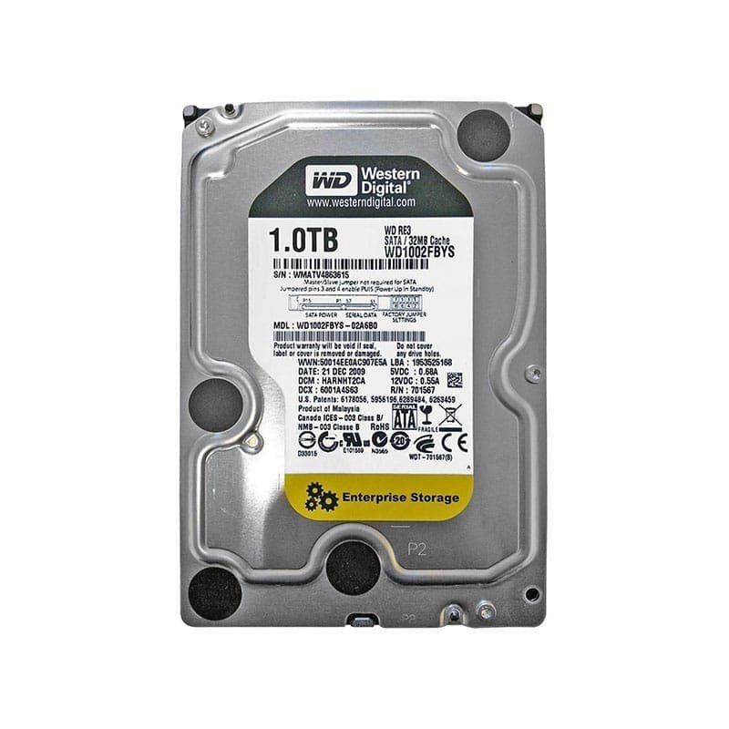 WD1002FBYS Western Digital RE3 1TB Hard Drive with 16MB Buffer