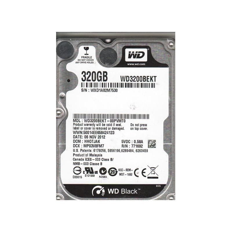 WD3200BEKT Western Digital 320GB 7.2K RPM Hard Drive