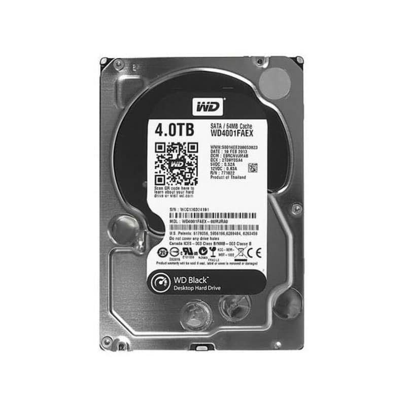 WD4001FAEX Western Digital 4TB Caviar Black 7.2K RPM SATA Drive