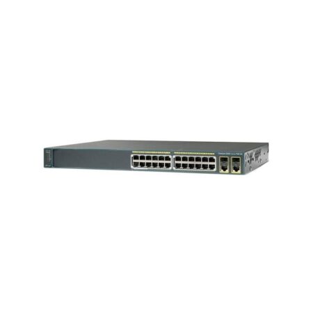 WS-C2960+24PC-L Cisco Catalyst 2960-Plus Switch with 24 PoE Ports and 2 SFP Slots