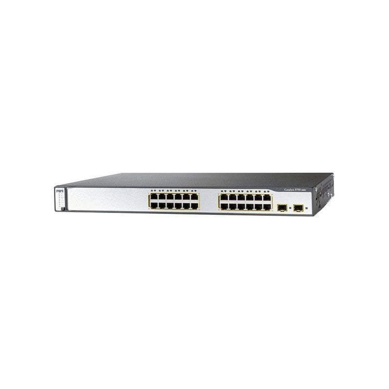 WS-C3750V2-24TS-E Cisco Catalyst 3750V2 Layer 3 Switch with 24 Ports and 2 SFP