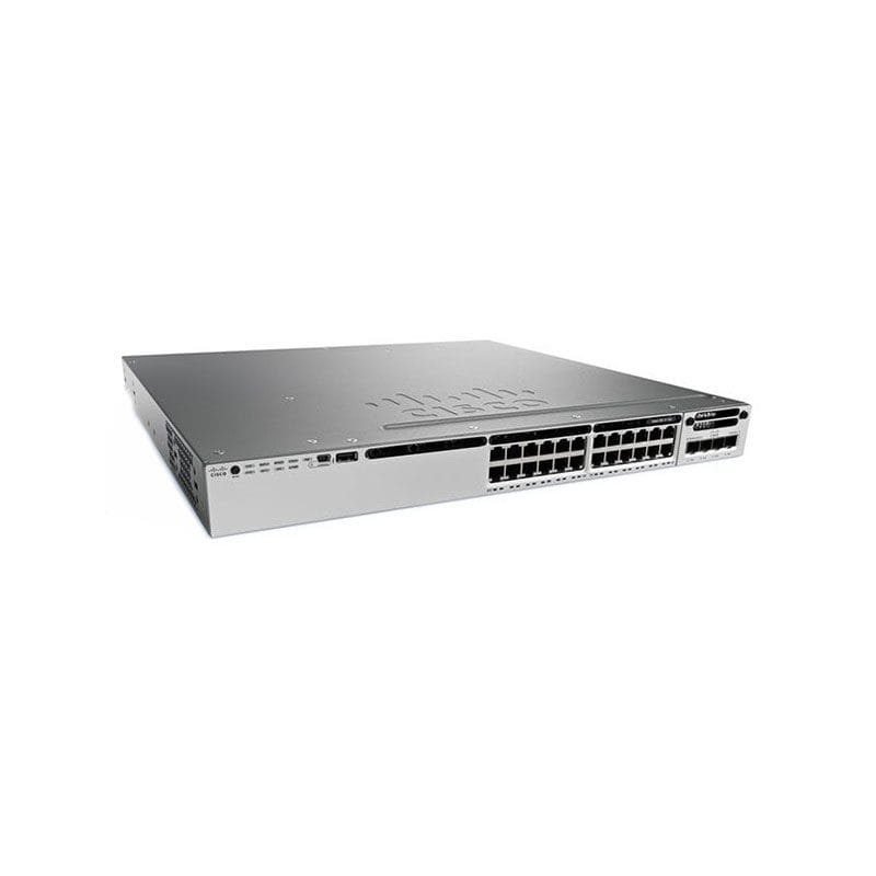 WS-C3850-24XU-E, Cisco Catalyst 3850-24XU-E Layer 3 Switch with 24 Ports
